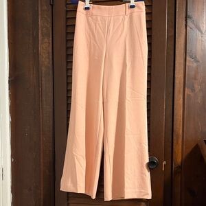 Ann Taylor Soft Peach Wide-Leg Pants